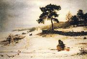 Sir John Everett Millais Blow Thou Winter Wind oil painting artist